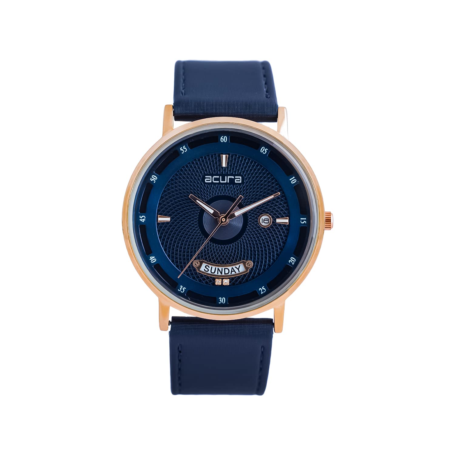 Acura Analog Watch for Men with Blue Leather Strap (B0C5JSFNF7) Amazon Price History, Amazon Price Tracker