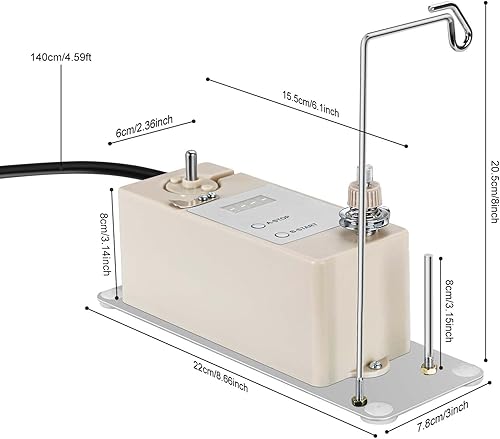 Miniatura 3 de Bobina de bobina, bobinadora automática para costura, máquina de bobinas portátil eléctrica rápida con guía de rosca, soporte de bobina, placa de