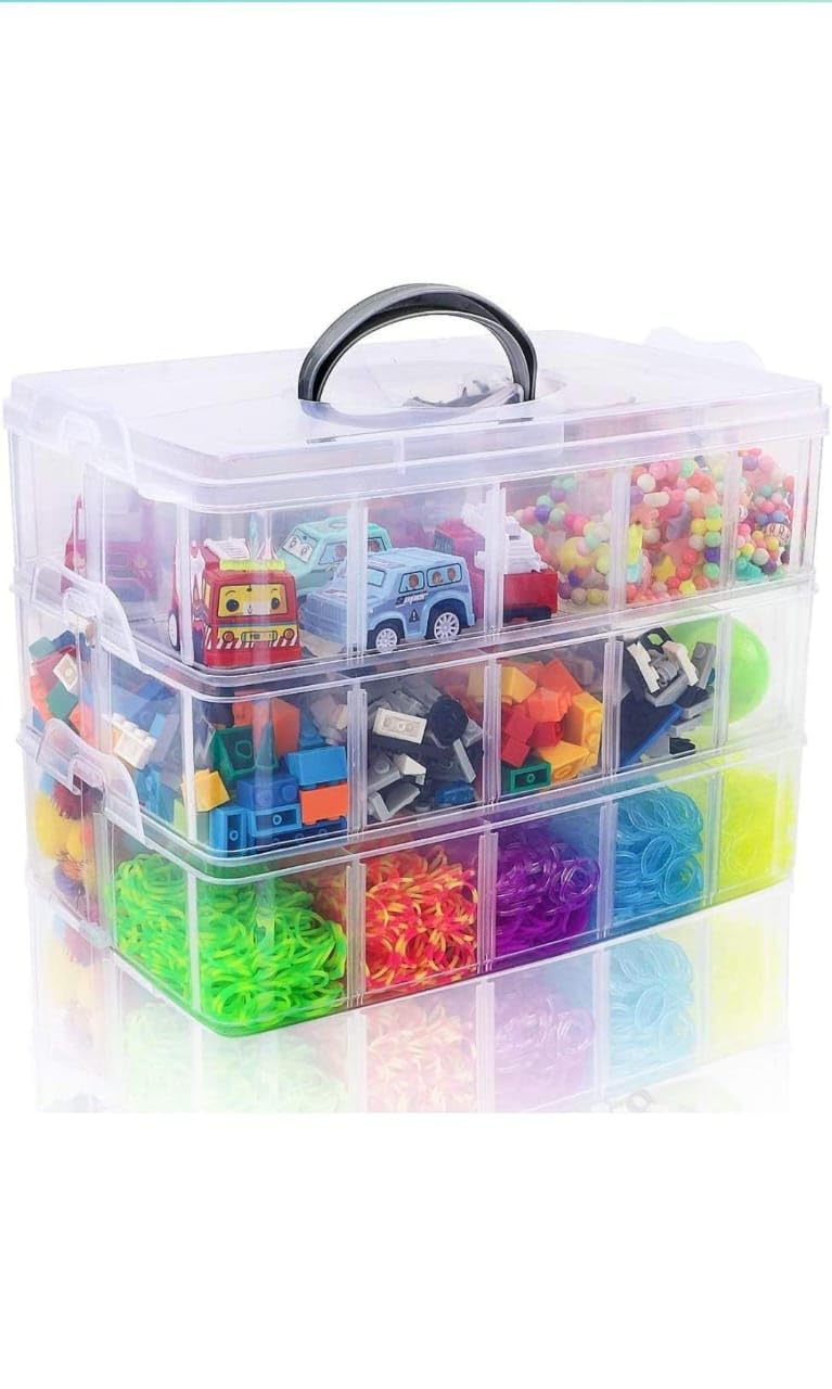 Clazkit Plastic 30 Grid Cells Multicolorpurpose Jewellery Organizer Rectangular Storage Box, with Adjustable Dividers, Transparent Storage Organizer Box for Jewelry Beads Earring (7.1 x 9.6 x 6.3) (B0CW1RFJ2M) Amazon Price History, Amazon Price Tracker