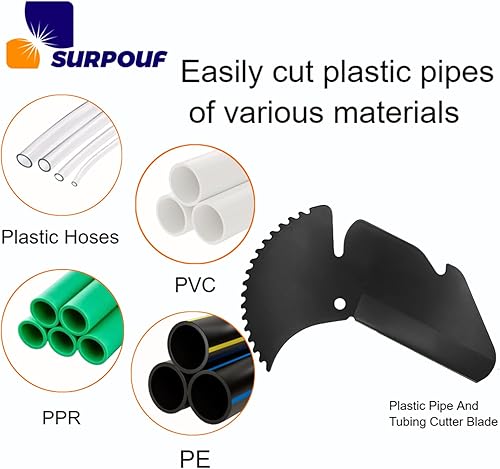 Miniatura 3 de 30093 Ratcheting Plastic Pipe and Tubing Cutter Blade RC-2375 (paquete de 2) se adapta a la cuchilla de repuesto de cortador de tubos RIDGID