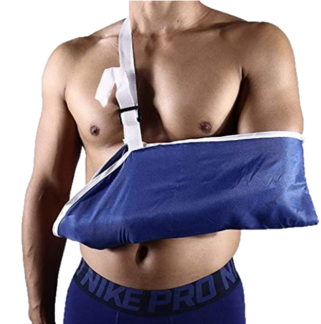 Solace Care Men's Breathable Medical Arm Sling Bandage Support For Broken Wrist, Shoulder Injury, Elbow, For & Wo - For Left & Right - Fracture Orthopedic Immobiliser (Medium - 10" - 13")