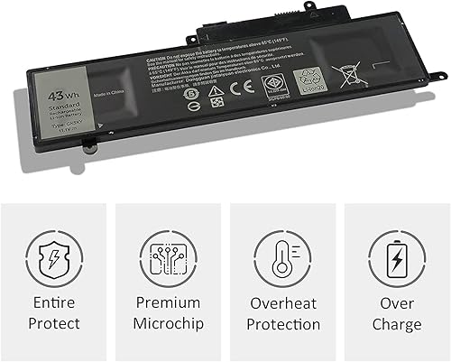 Miniatura 3 de GK5KY - Batería para portátil Dell Inspiron 11 3000 3147 3148 Inspiron 13 7347 7348 7352 Series P20T 04K8YH 92NCT 092NCT 4K8YH (11,1 V 43 Wh)