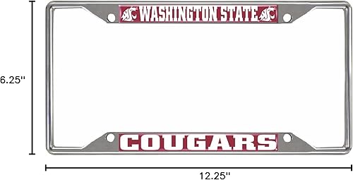 Vista 49 de FANMATS Marco de matrícula de metal cromado NCAA