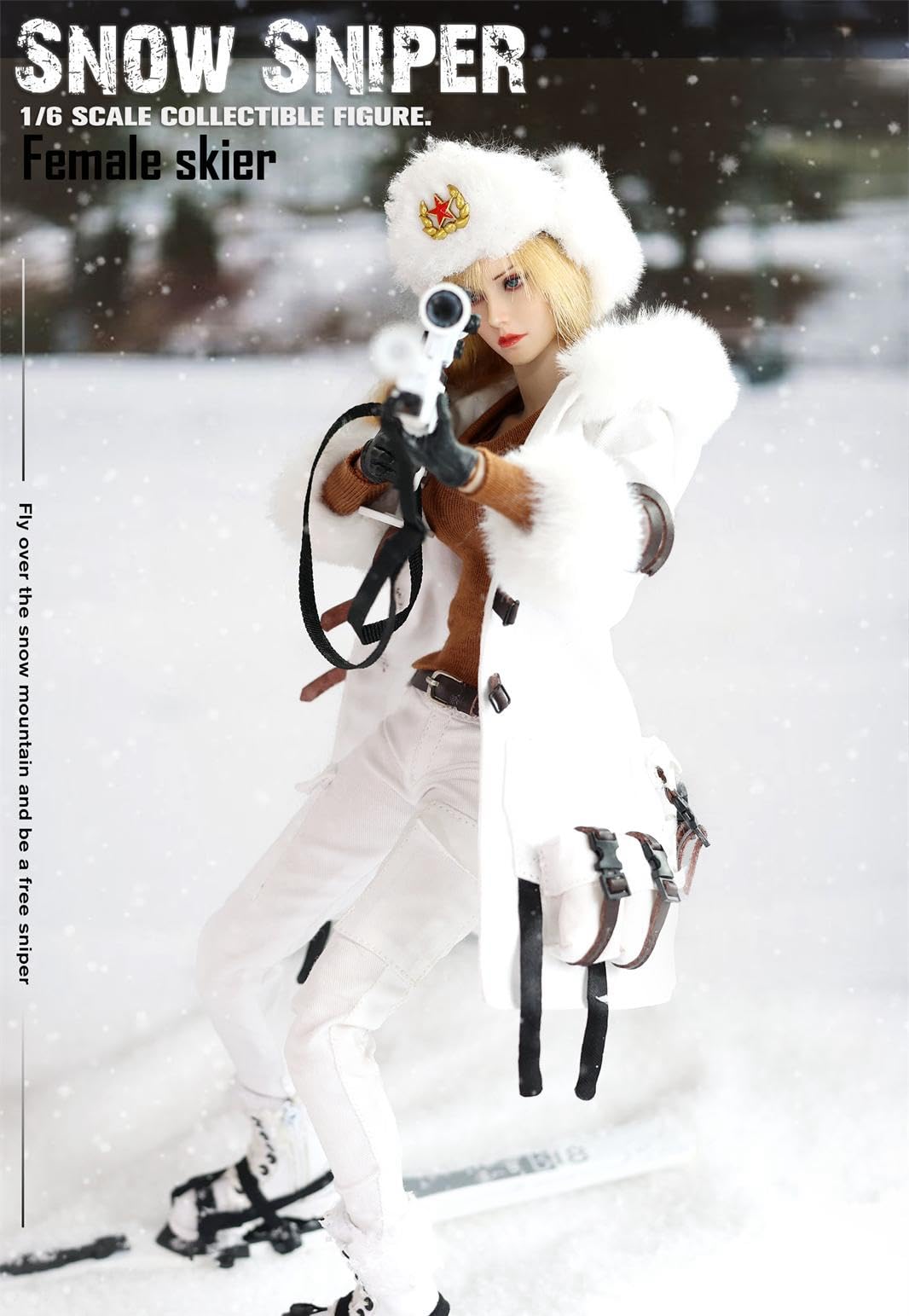 Amazon.com: HiPlay FLAGSET Collectible Figure Full Set: Skier Snow