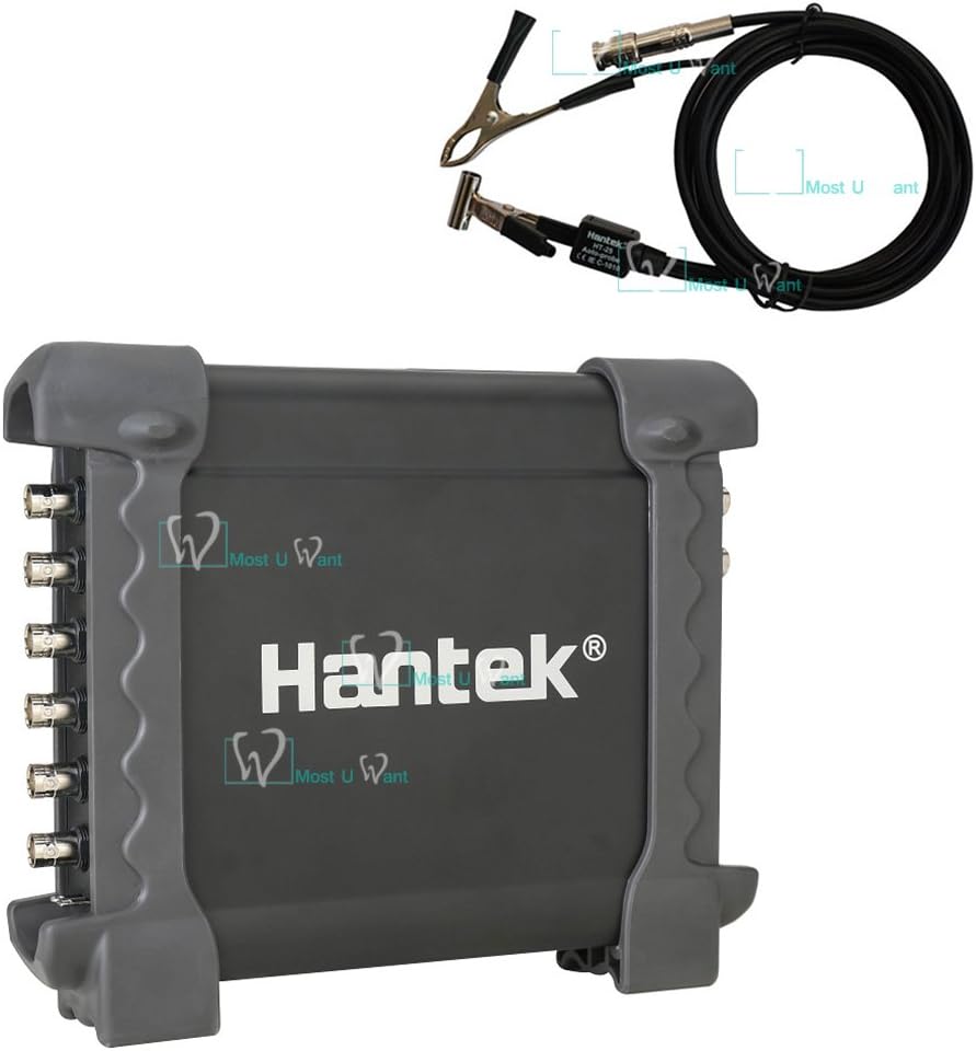 Hantek® 1008C Digital Oscilloscope DAQ 8CH Programmable Generator 2.4MSa/s 12Bits Auto Ignition Probe CE