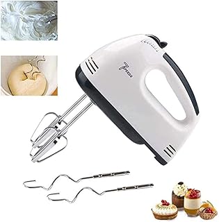 Électrique Batteur à main 7 vitesses légère Handheld Fouet pour la cuisine cuisson gâteau Mini oeuf crème alimentaire Batteur, pâte Mélangeur Batteur électrique pour la cuisson