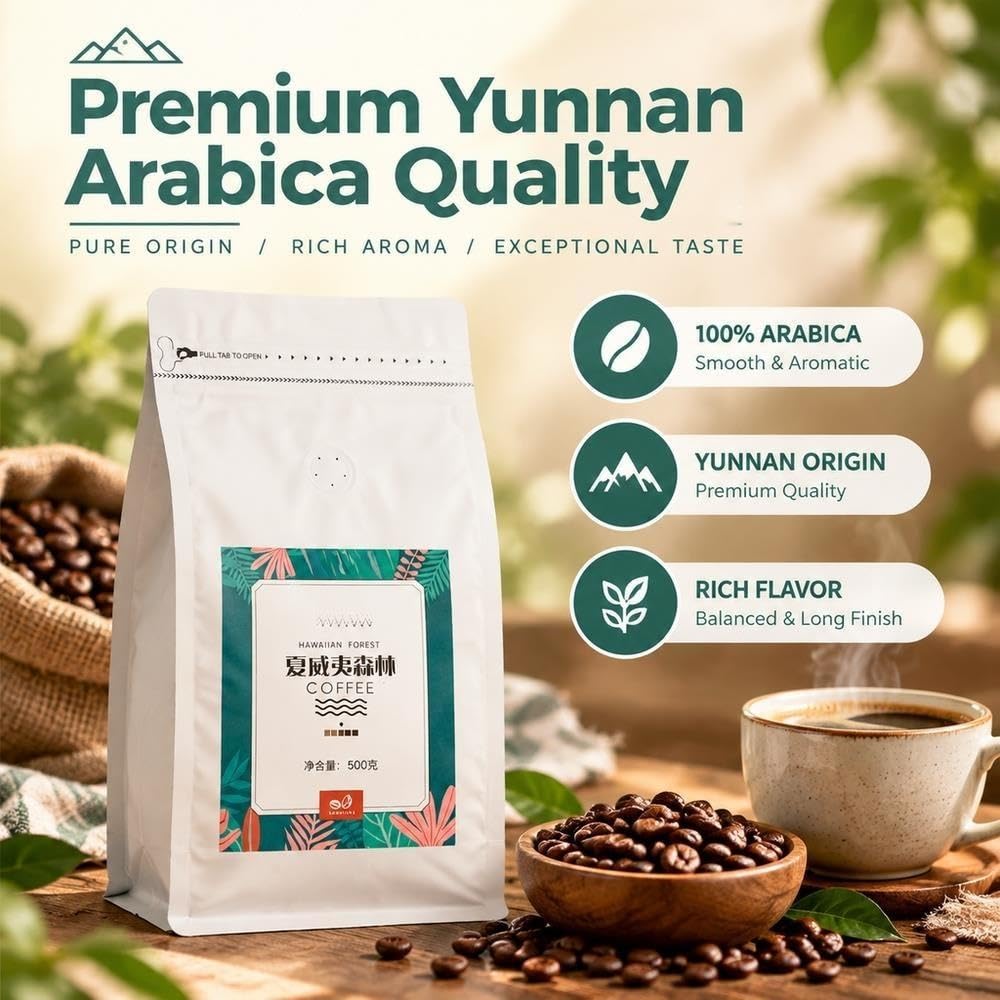 500 g de granos de café Arábica medio oscuro