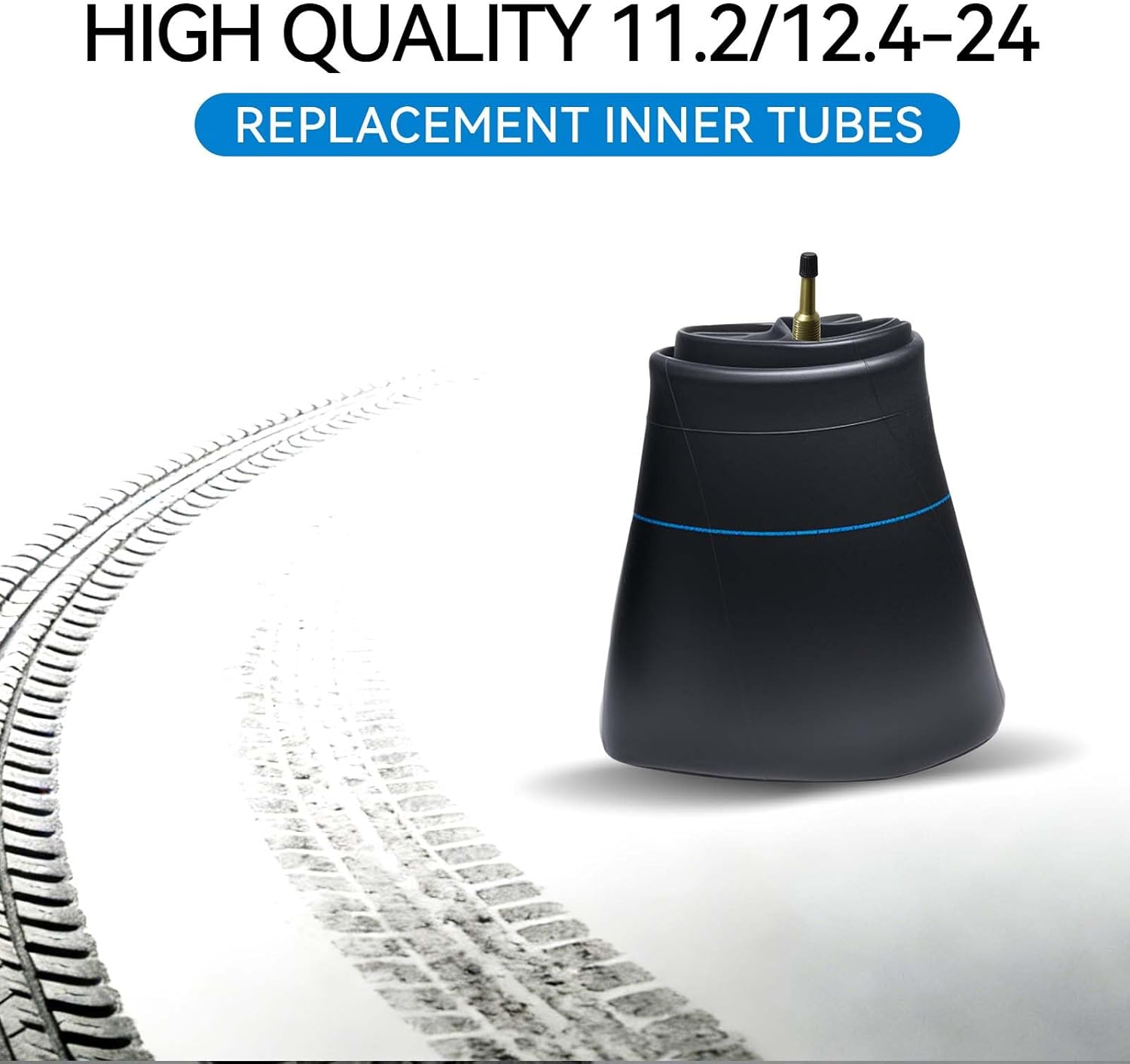 11.2-24, 12.4-24 Inner Tube with Straight Valve Stem for Farm Tractors Trucks