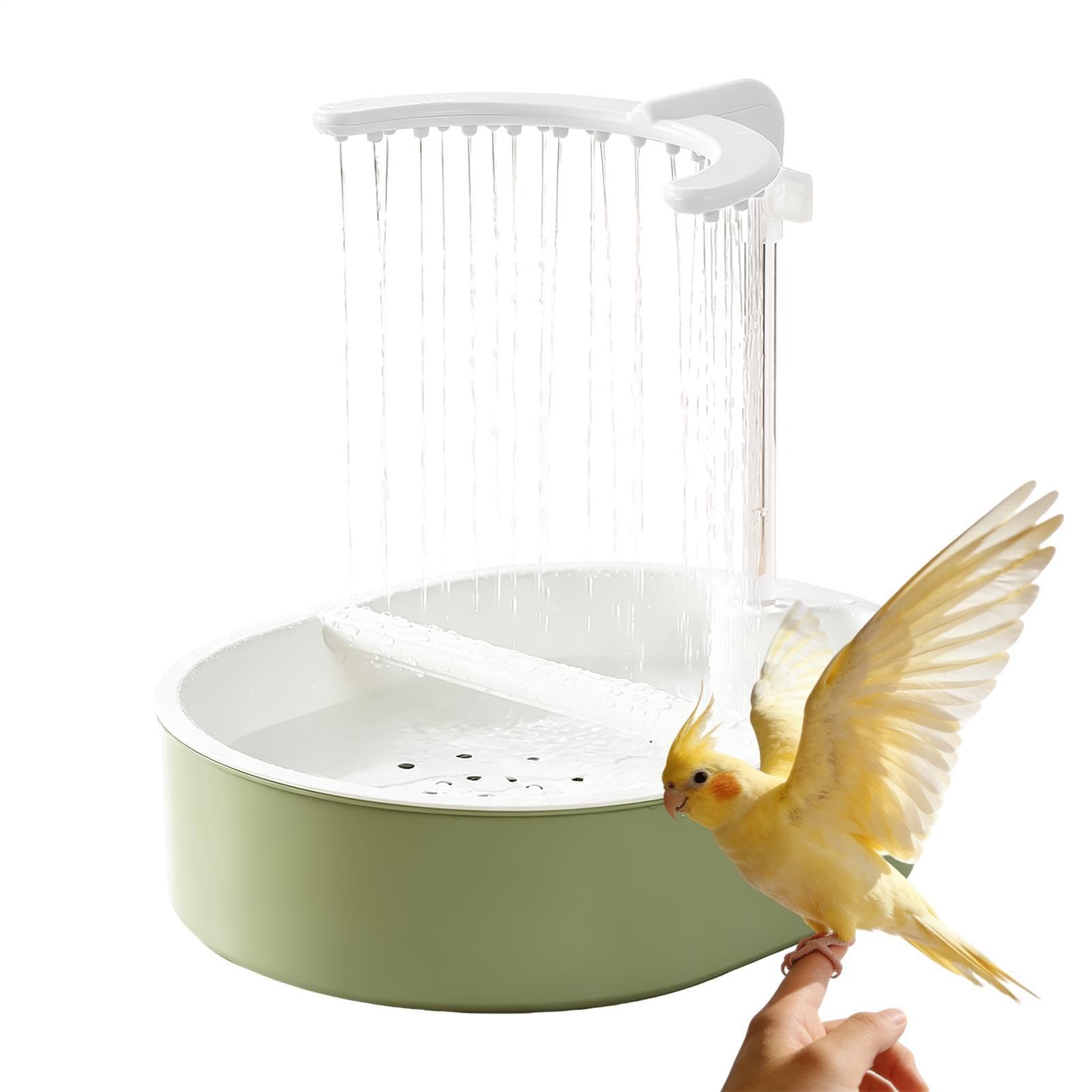 Fuente de baño de aves con agua corriente automática para guacamayos
