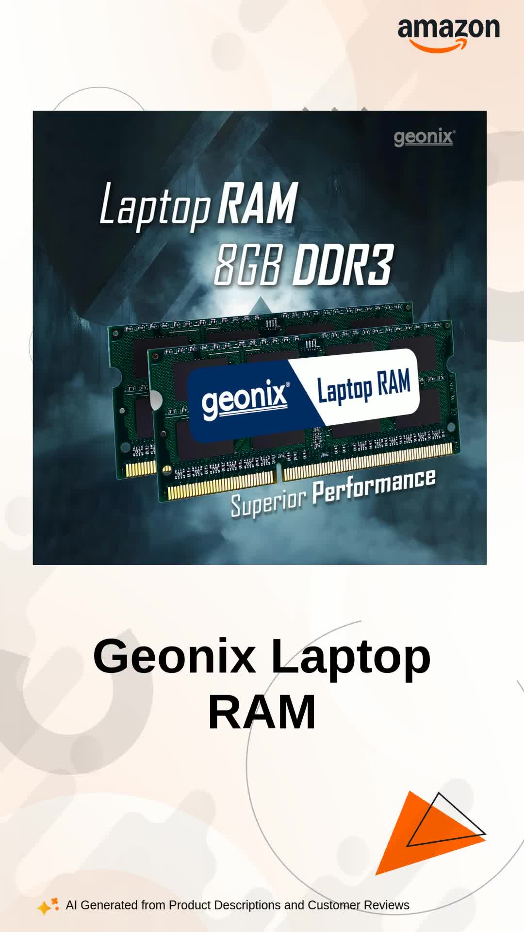Geonix 8GB DDR3 Laptop RAM