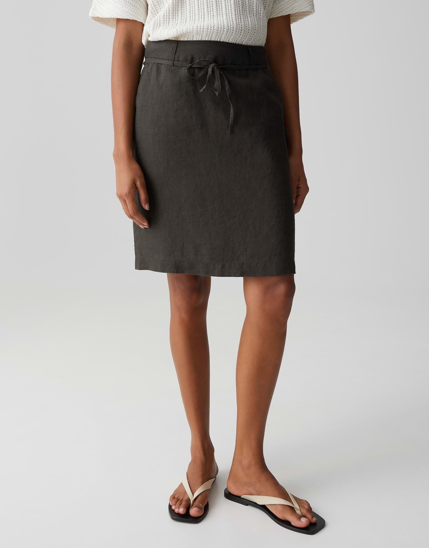 OPUS Damen Minirock | Bleistiftrock aus reinem Leinen