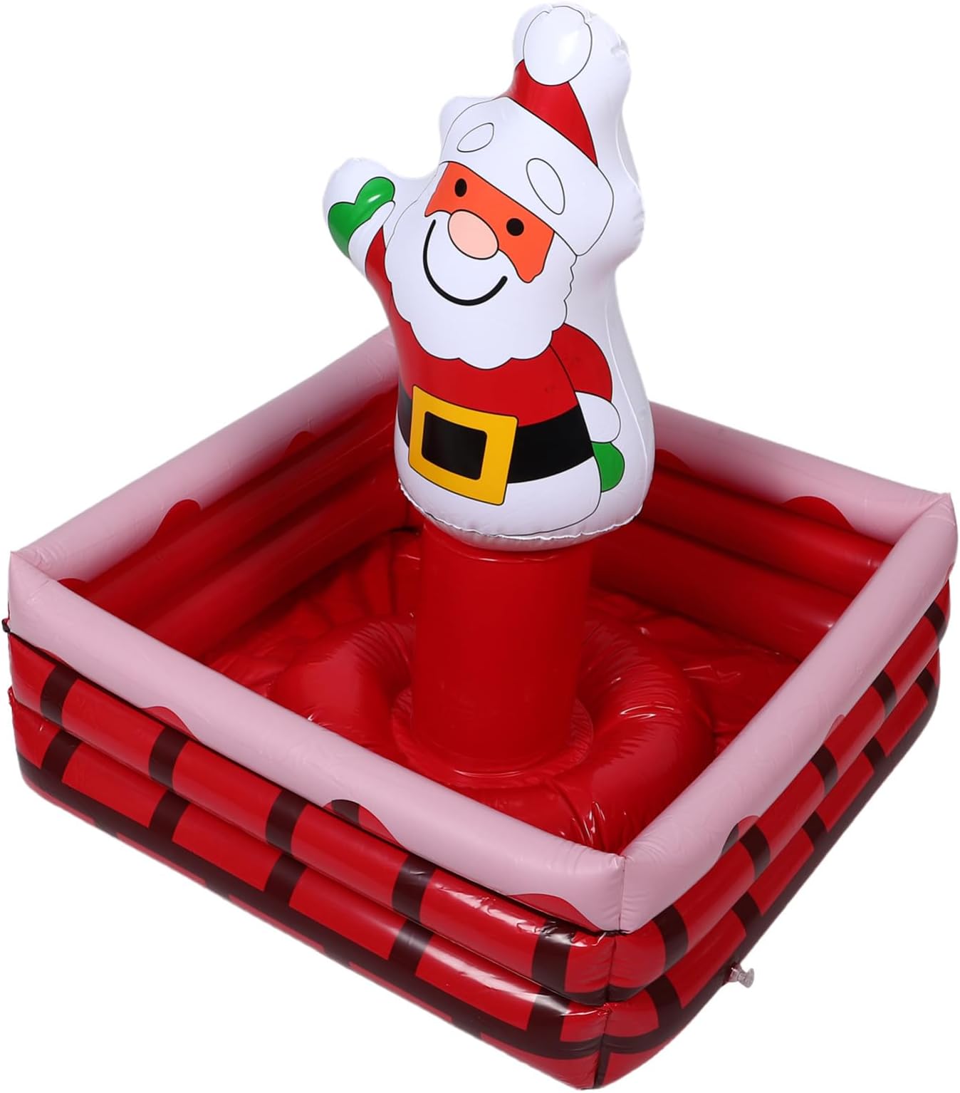 INOOMP Inflatable Christmas Santa Ice Bucket Cooler for Summer Party Favors and Holiday Bbqs Portable Beverage Chiller Keeps Drinks Cold for Pool and Outdoor Gatherings