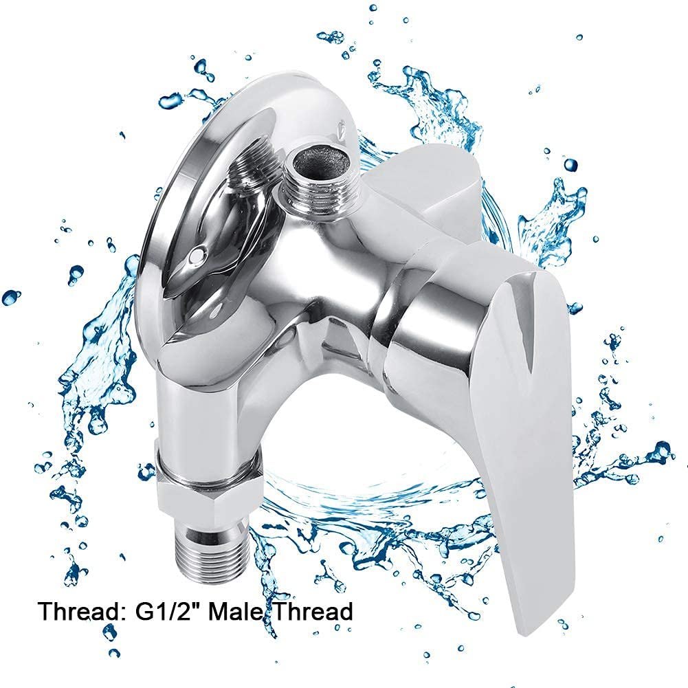 G1/2 "filettatura maschio nichelatura miscelatore acqua calda e fredda bagno doccia miscelatore valvola