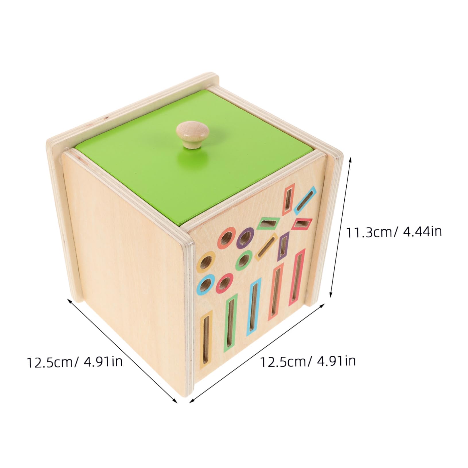 Toyvian Giocattolo di Ordinamento di Figure in Legno, Set 1, Montessori