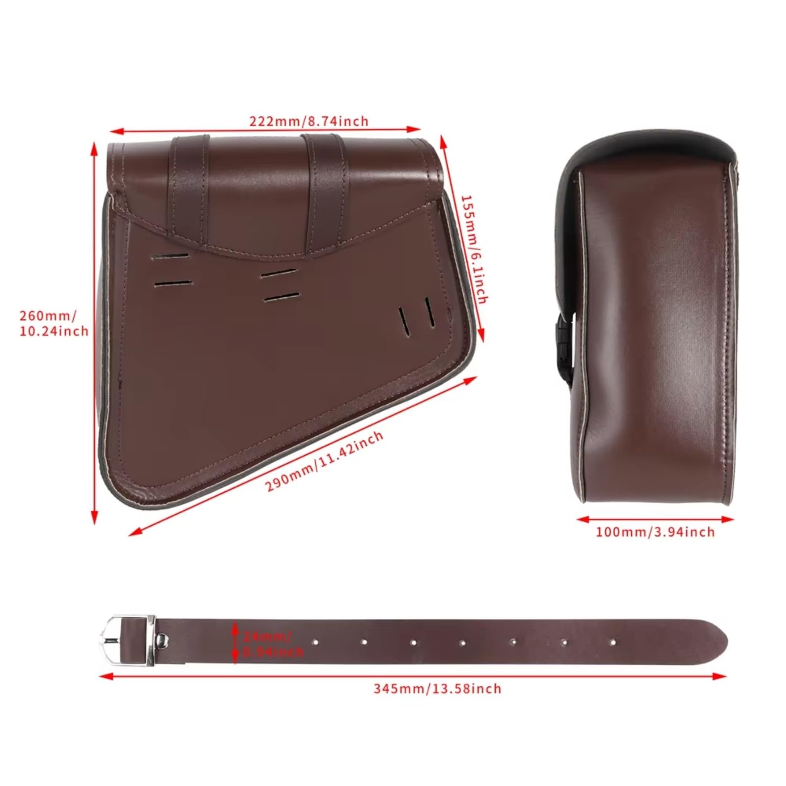 Borse Da Sella Universali Moto Borsa Attrezzi In PU Con Portabottiglie Bagagli Parti Stoccaggio Impermeabili Accessori Ricambio Sacche Moto