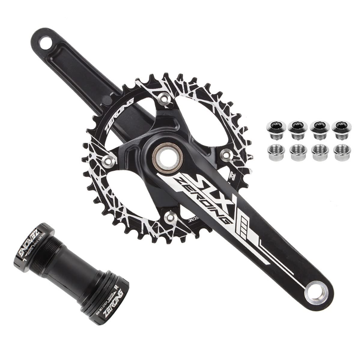 Pédalier VTT Triple Plateaux 27/30 Vitesses - Manivelles 170mm - Axe Creux - Neuf Garanti 1 An