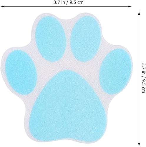 Miniatura 2 de Calcomanías con estampado de patas, paquete de 10 calcomanías antideslizantes para bañera, calcomanías de huellas de perro, preciosas calcomanías