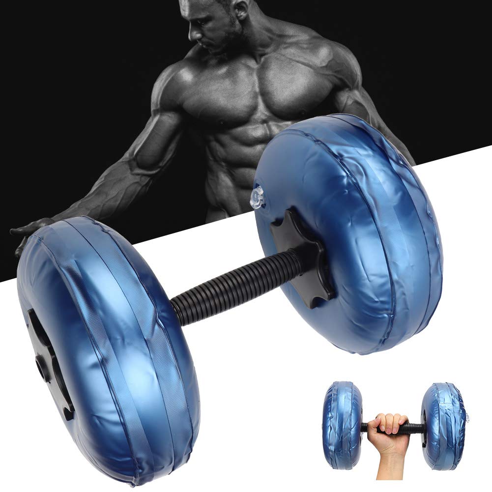 Hantle wypełnione wodą 8-10 kg Woman Fitness Przenośne regulowane hantle wypełnione wodą do treningu podnoszenia ciężarów (8-10 kg-niebieski)