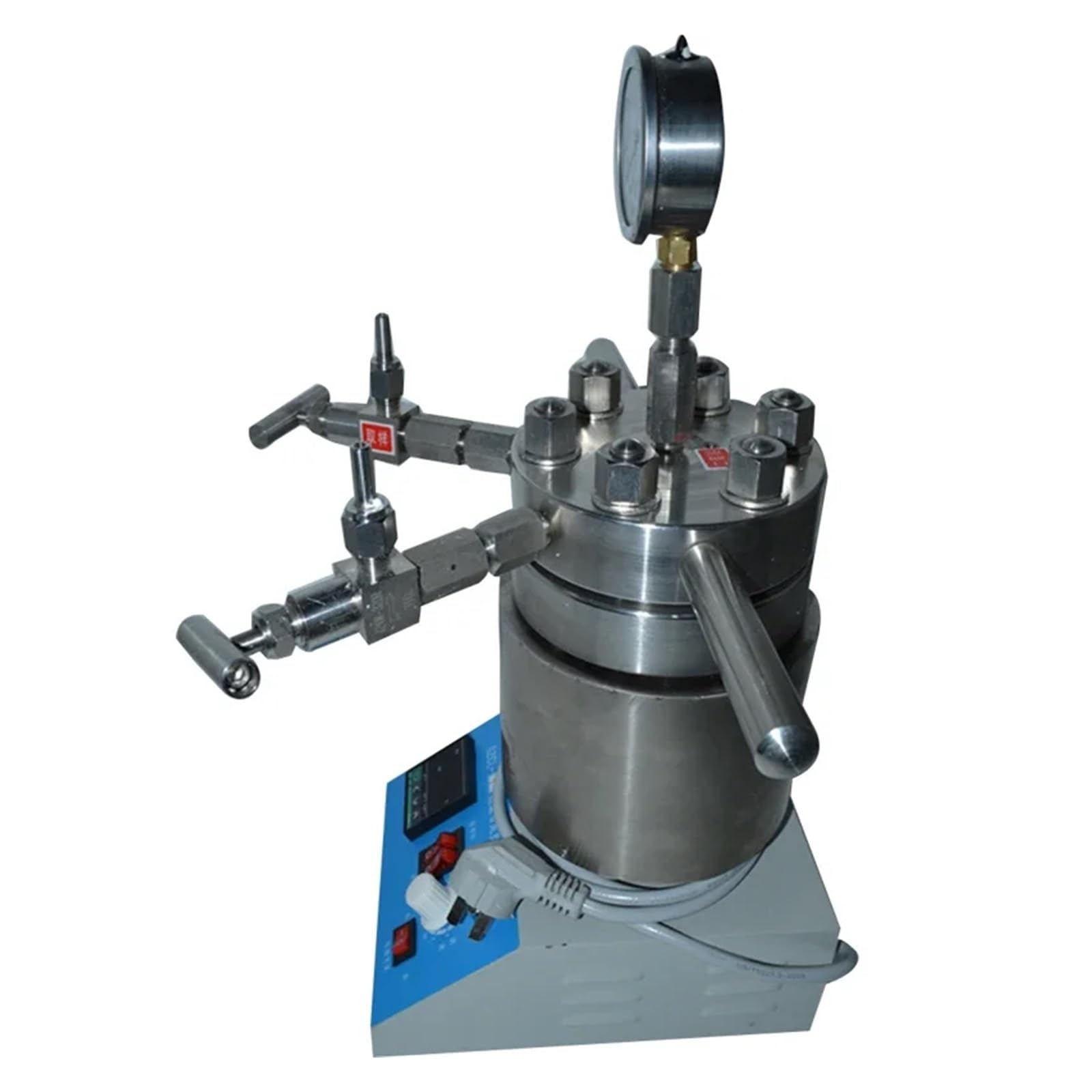 Reaktor autoklawowy hydrotermalny CDF-0.25L reaktor do syntezy hydrotermalnej w autoklawie 10Mpa stołowy wysokociśnieniowy czajnik reakcyjny ze stali nierdzewnej 1 szt