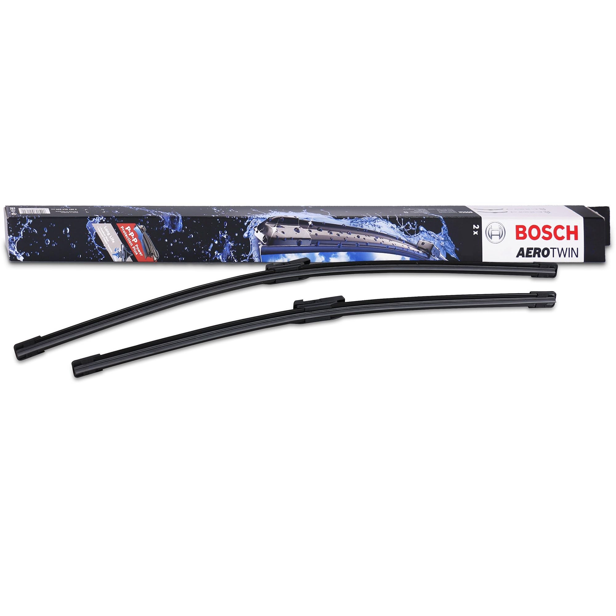 Bosch Aerotwin 3397007638 Original Equipment Replacement Wiper Blade - 26"/21" (Set of 2) Top Lock 16mm