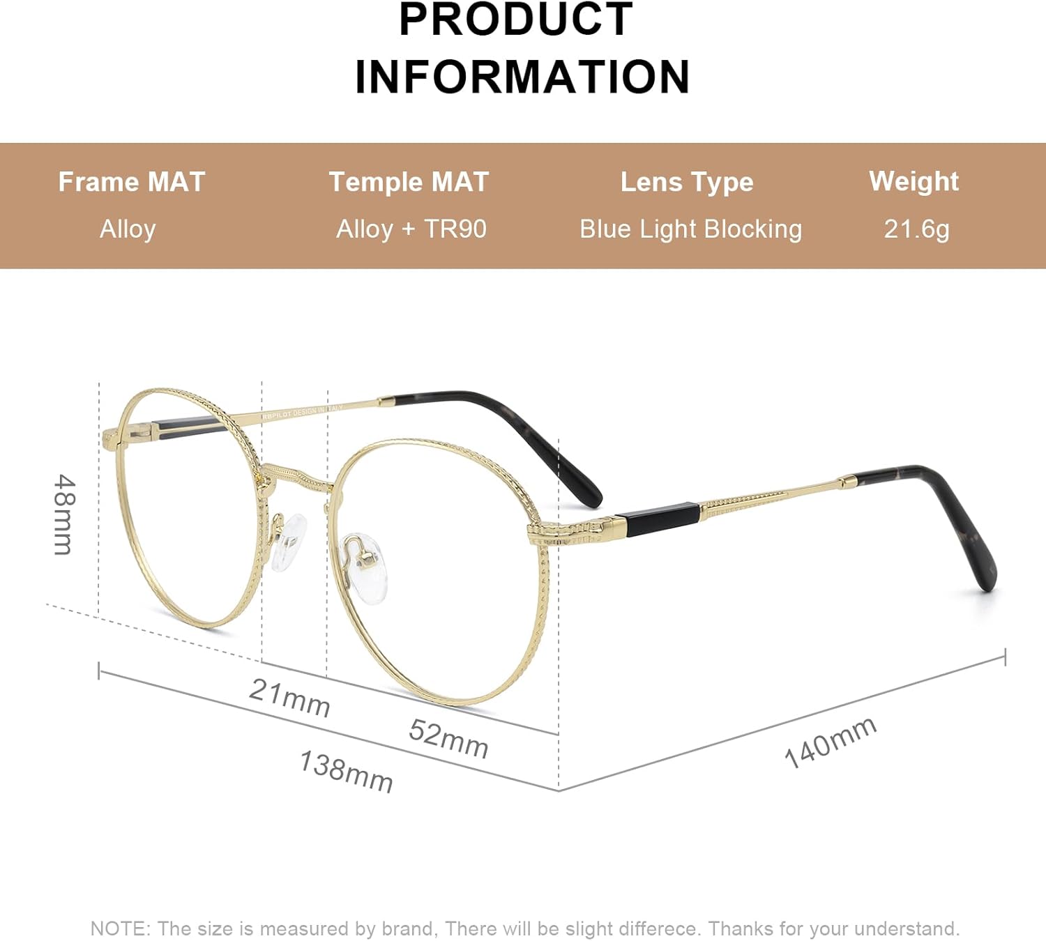 Round Reading Glasses for Women Men Vintage Retro Blue Light Blocking Computer Readers - Image 4