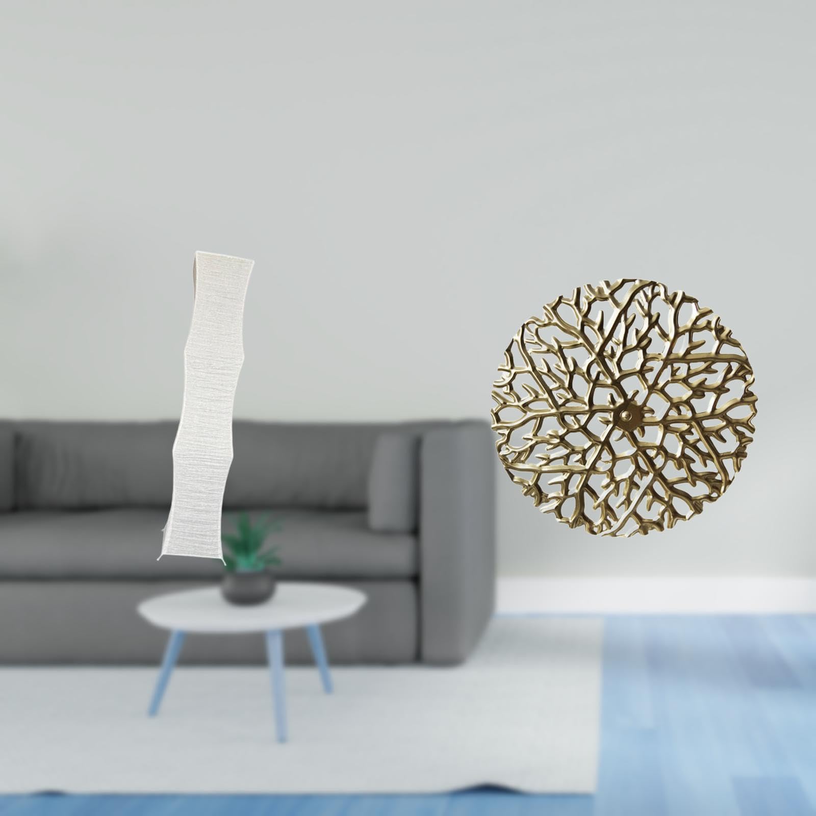 Enakshi® Living Room Metal Floor Lamp Shade Sculpture Rustic Scenic Standing Lamp Light Cover Wrought Iron Wall Art Decorations 3D Hanging Pendants-image-36