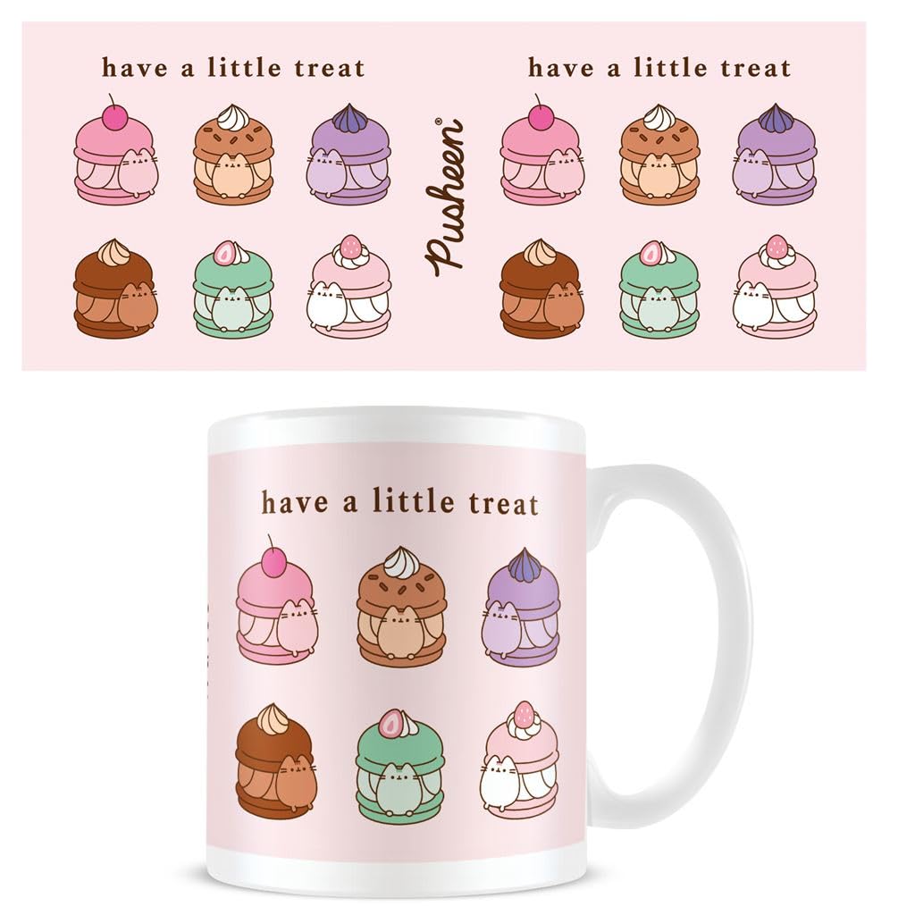 Pyramid International Pusheen Mug – 'Have A Little Treat White POD' Themed Ceramic Drinkware with Stylish Finish – 11oz / 315ml – One Size