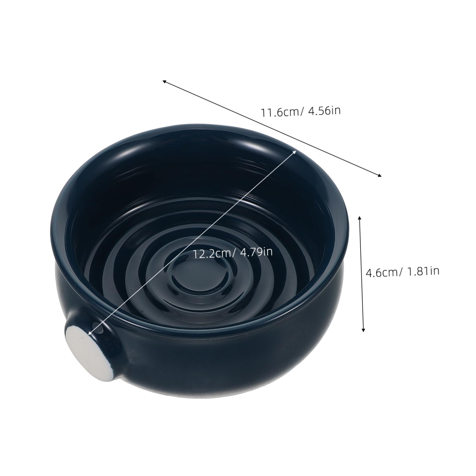 Gatuida Tazza per Sapone da Barba in Ceramica Spirale per Quotidiana della Barba per Casa e Viaggio
