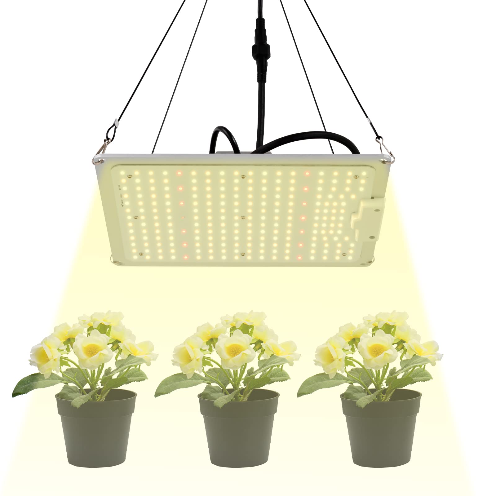 Lámpara LED de cultivo de 100 W de espectro completo para plantas de interior, verduras, flores, con placa LED IP65 impermeable