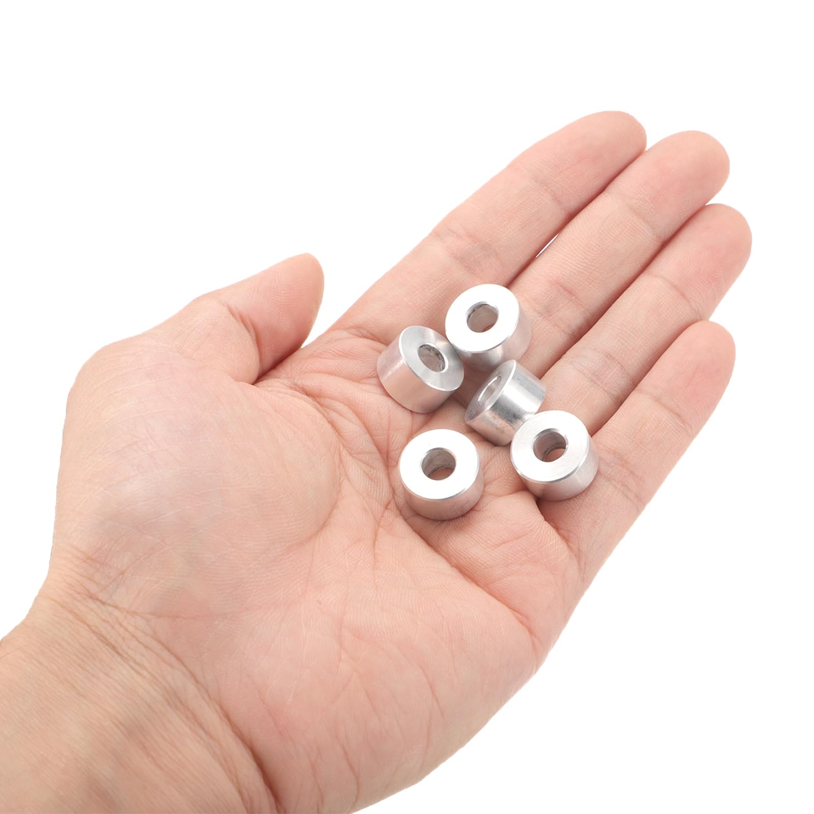 12 Pièces Entretoises Alu 6.2mm X 15mm X 8mm – Rondes Non Filetées, Pour Bricolage électronique/mécanique