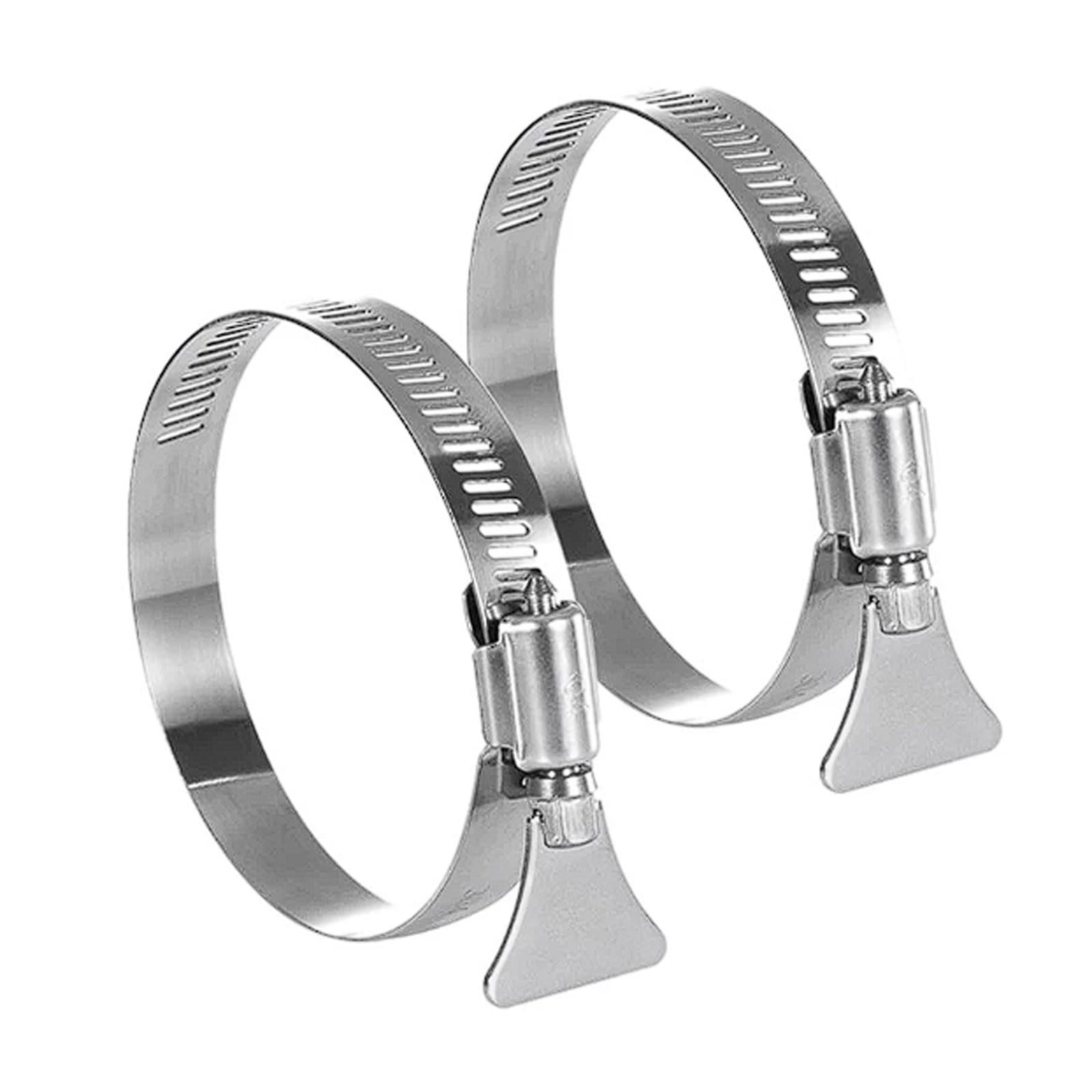 304 Stainless Steel Handle Hose Clamps, 40-Pack Hand-Tightening Clips Hoisting for Faucet Pipes, Fixing(19-29mm)