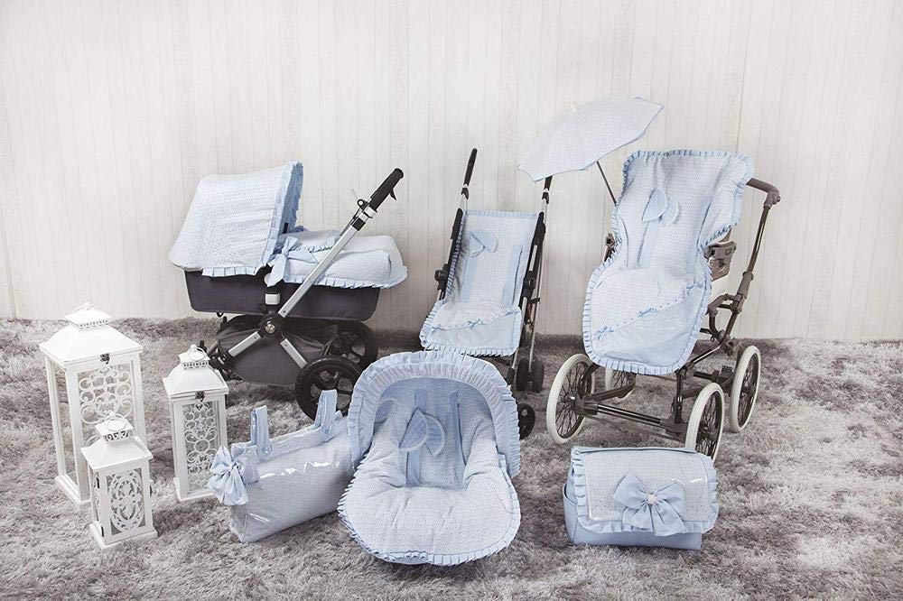 Babyline Love - Colchoneta ligera para silla de paseo, color azul
