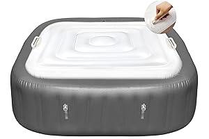 4.2 Ft Inflatable Hot Tub Cover with 2Handles