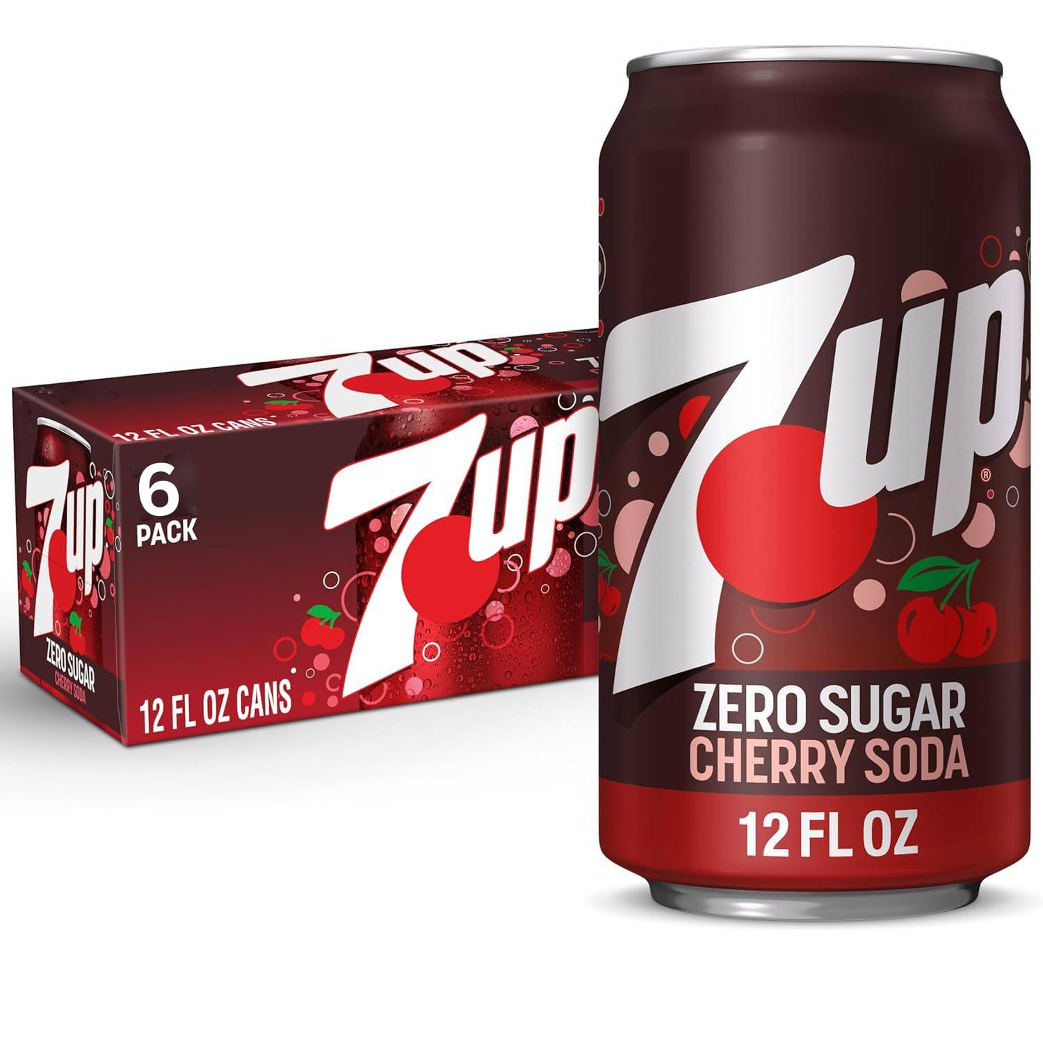 7ups Zero Sugar Cherry Soda – 12 Fl Oz Cans (Pack of 6) | Refreshing Cherry Flavor | Caffeine-Free, No Sugar, Bold & Fizzy Taste (USA)-image-29