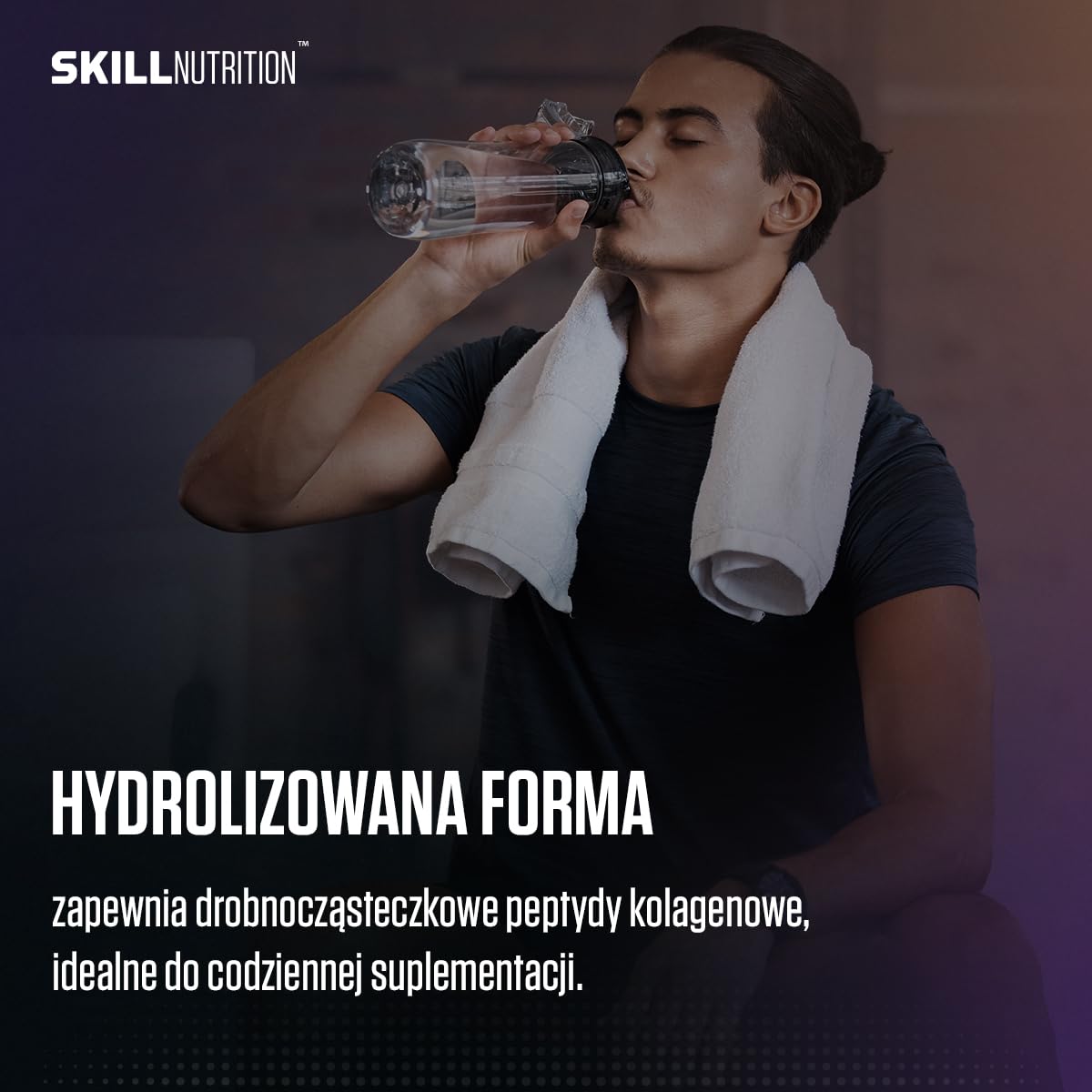 Skill Nutrition Hydrolizowany Kolagen Typu I & III | Smak Ananas | Peptydy kolagenowe o wysokiej przyswajalności | 18 aminokwasów: bogaty profil z glicyną, proliną i hydroksyproliną | 660g