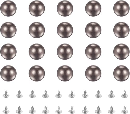 uxcell Kit de perlas, remaches de perlas de 0.472in sin agujero, remaches de perlas sintéticas, botones para rellenos de jarrones, boda, fiesta,