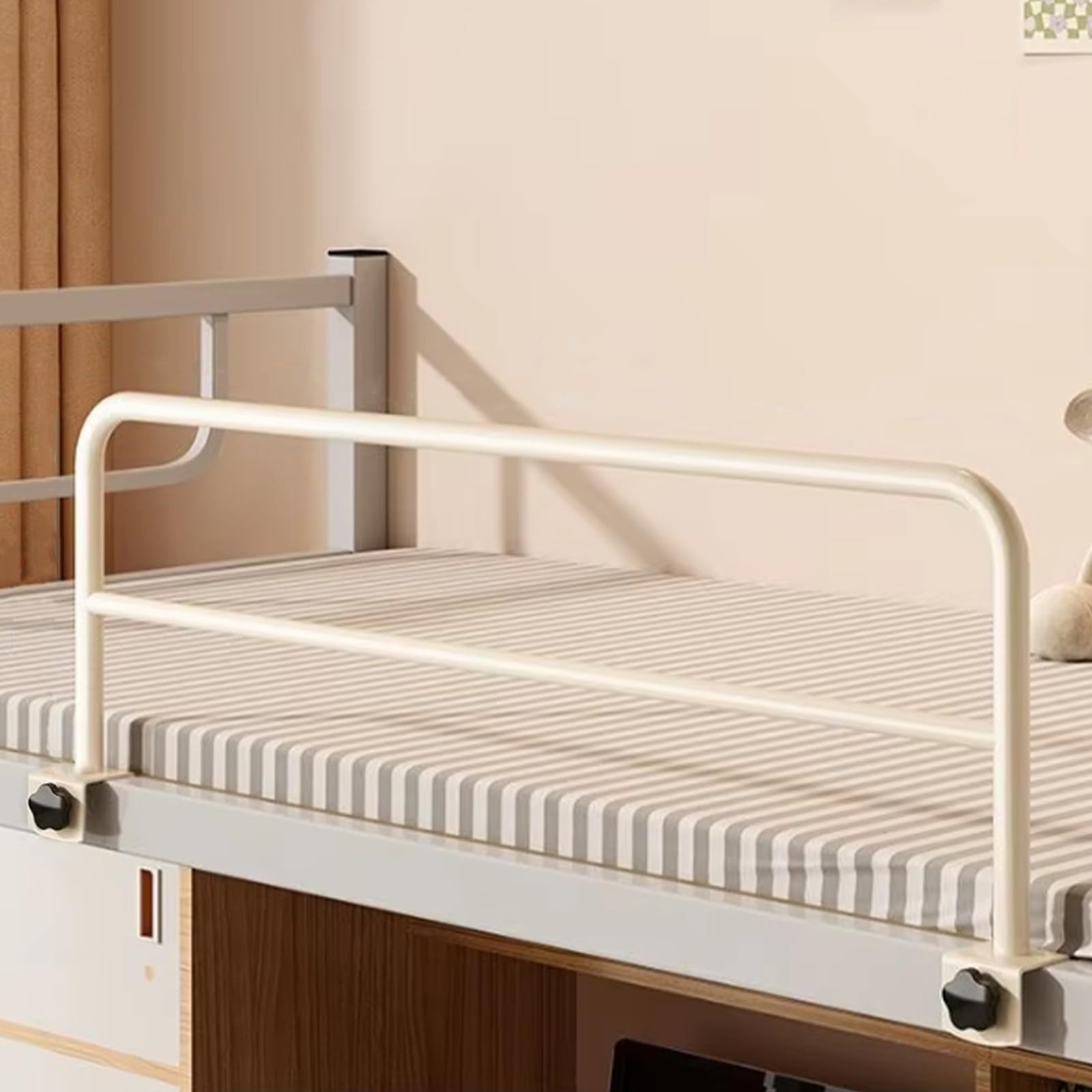 Bettgitter Für Ältere & Erwachsene Zum Aufstecken, Metall Bettgitter Haltegriffen Für Häusliche, Sturz & Rausfallschutz Bettschienen Am Bett, Ideal Für Kinder Senioren & Schwangere (120x30cm)
