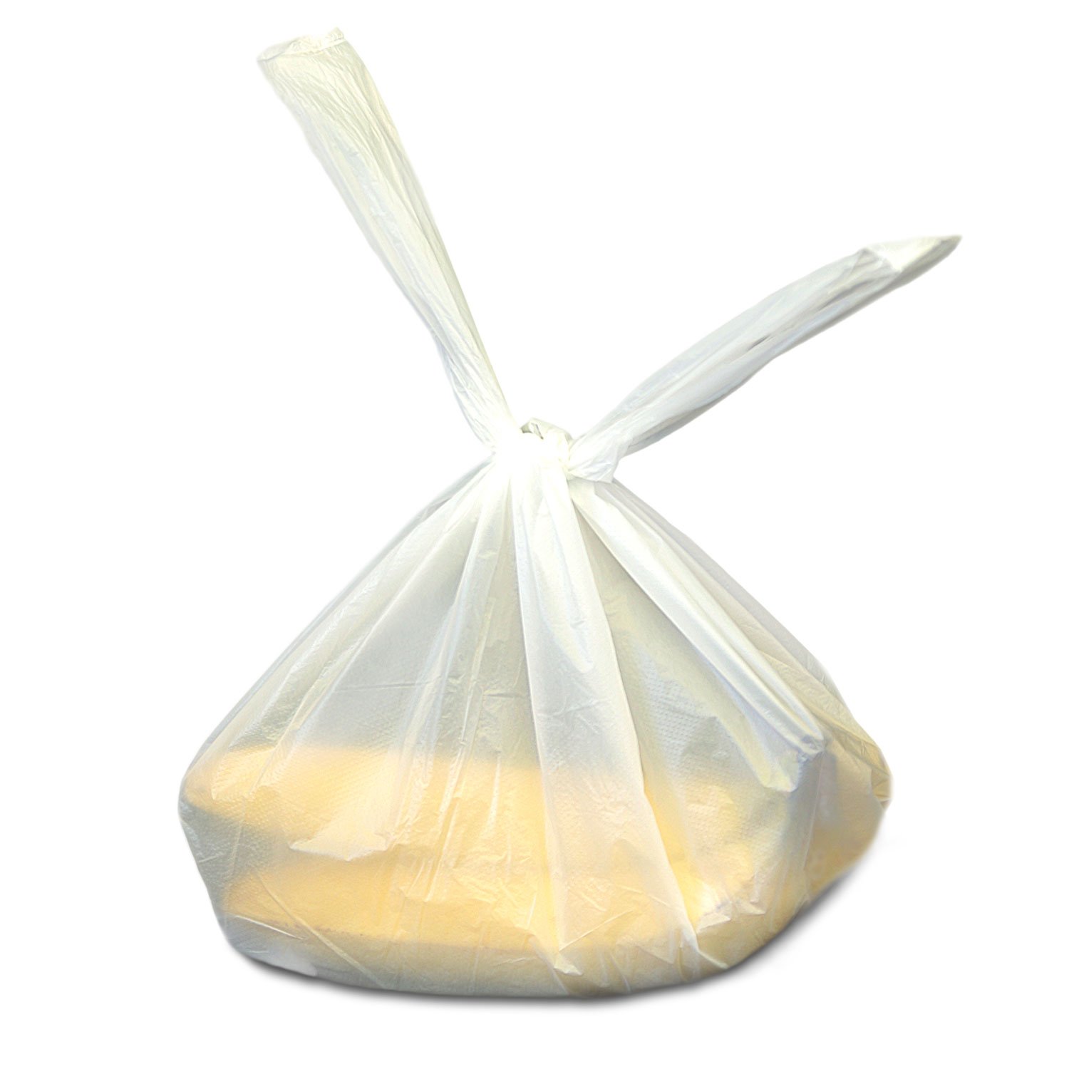 2.000 Stk. Hemdchenbeutel 28+14x48 cm weiss geblockt 11my | Knotenbeutel | kleine Plastiktüten