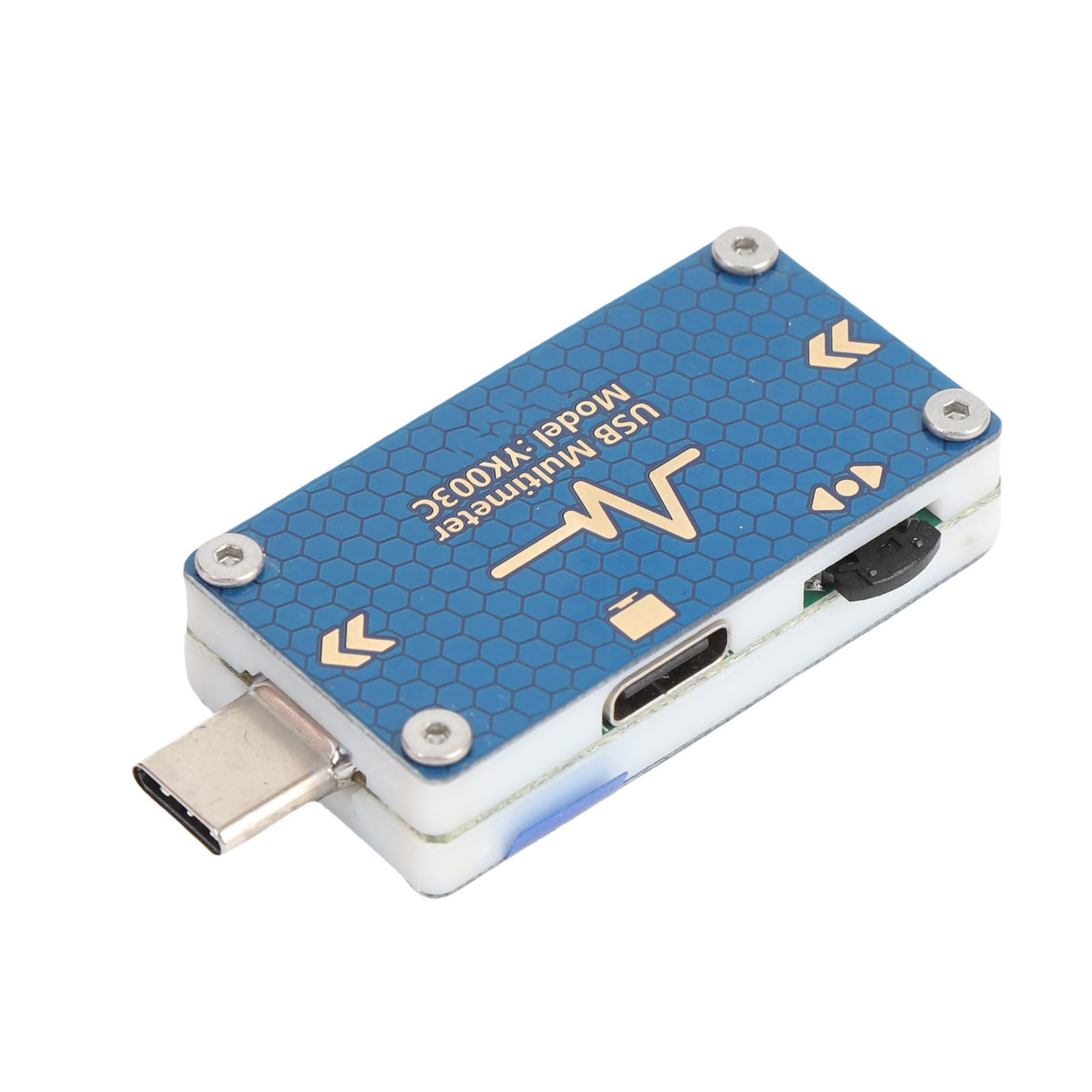 Demeras Probador de Voltaje Tipo C Multímetro Portátil USB C Compacto para Detección de Cables de Datos Aleación de Aluminio 1 Unidad