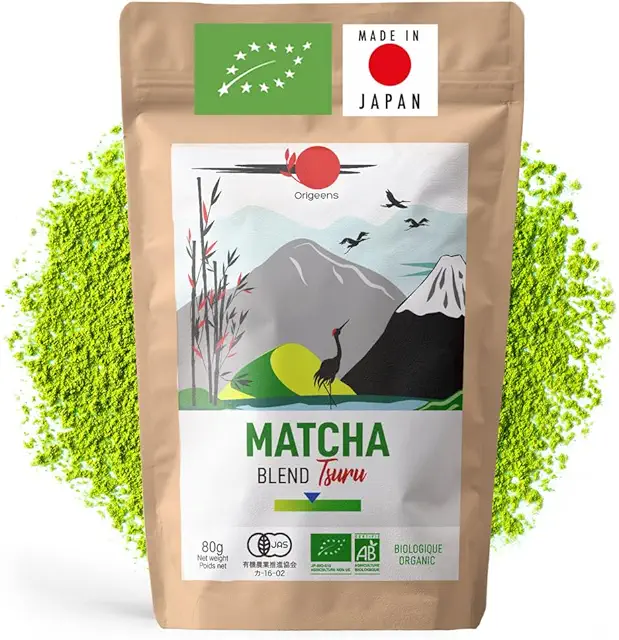Organic Japanese Matcha Green Tea Powder - 80g Bag