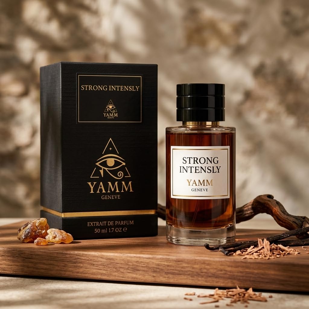 Strong Intensely | Extrait de Parfum 50 ml | Perfume Hombre Intenso y Adictivo | Vainilla, Especias y Maderas Ambaradas | Estela Potente y Larga Duración