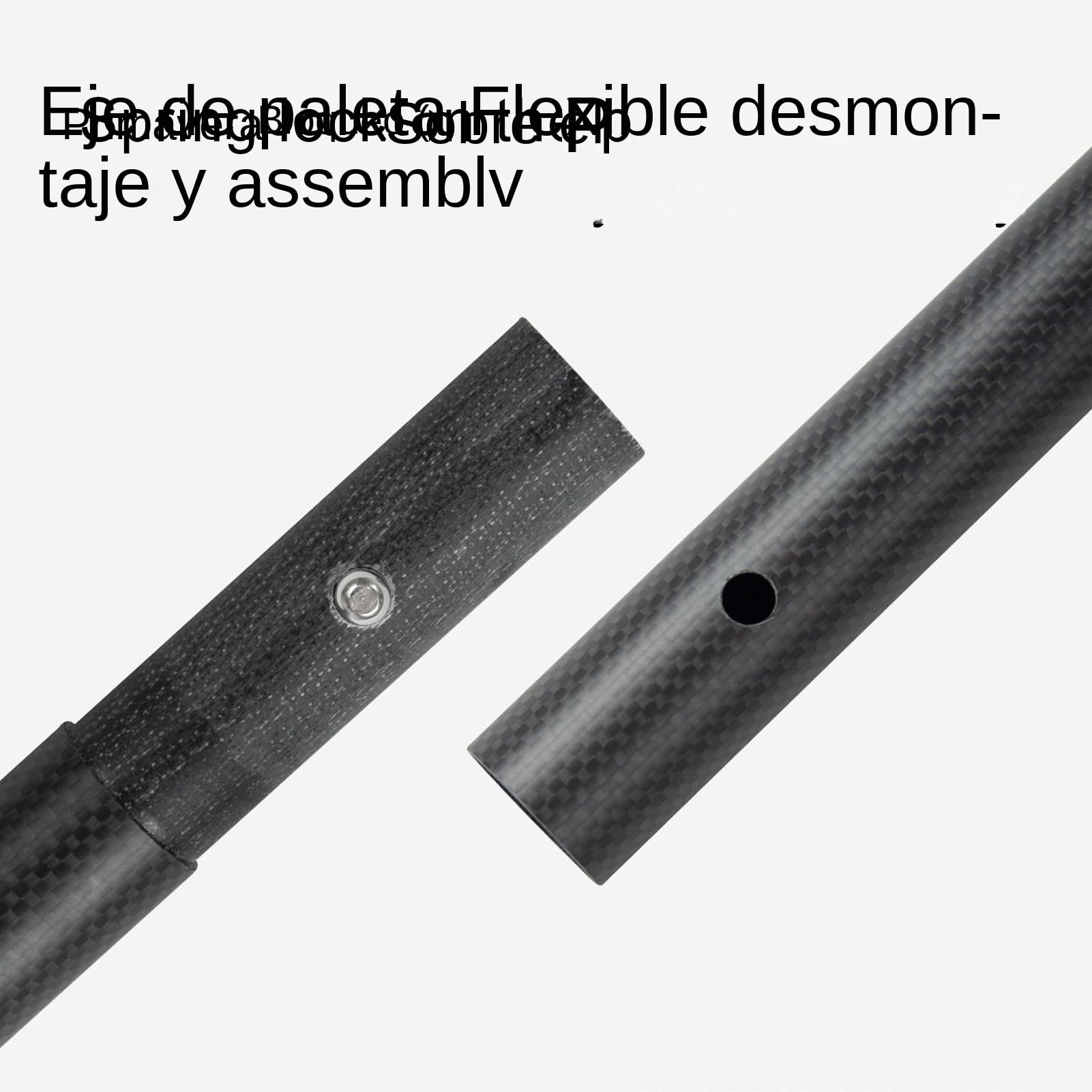 Pala de Paddle Surf - Pala Flotante Ligera - Accesorios Desmontables para Canoa Suministros Deportes Acuáticos para Navegación Mar Aire Libre Pesca Principiantes