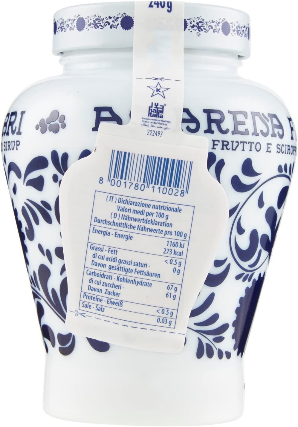 Lot de 3 cerises Amarena de Siurp « Amarena Fabbri » de 600 g