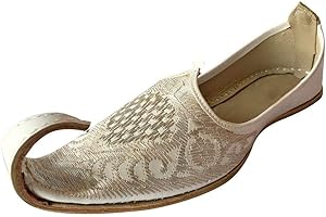 Aladdin Men's Handmade Artisan Jutti Slipper Shoes - Crafted from Genuine Leather