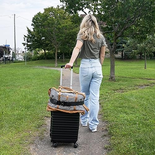 Travel Belt for Luggage Over Handle - Heavy-Duty Adjustable Luaggage Strap for Add a Bag to Carry On