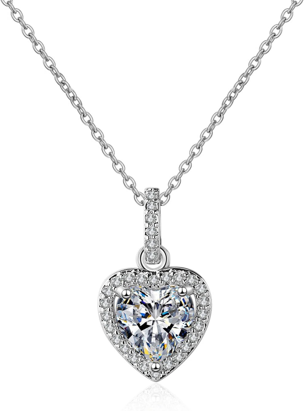 Collier Argent Signe Infini Avec Oxydes