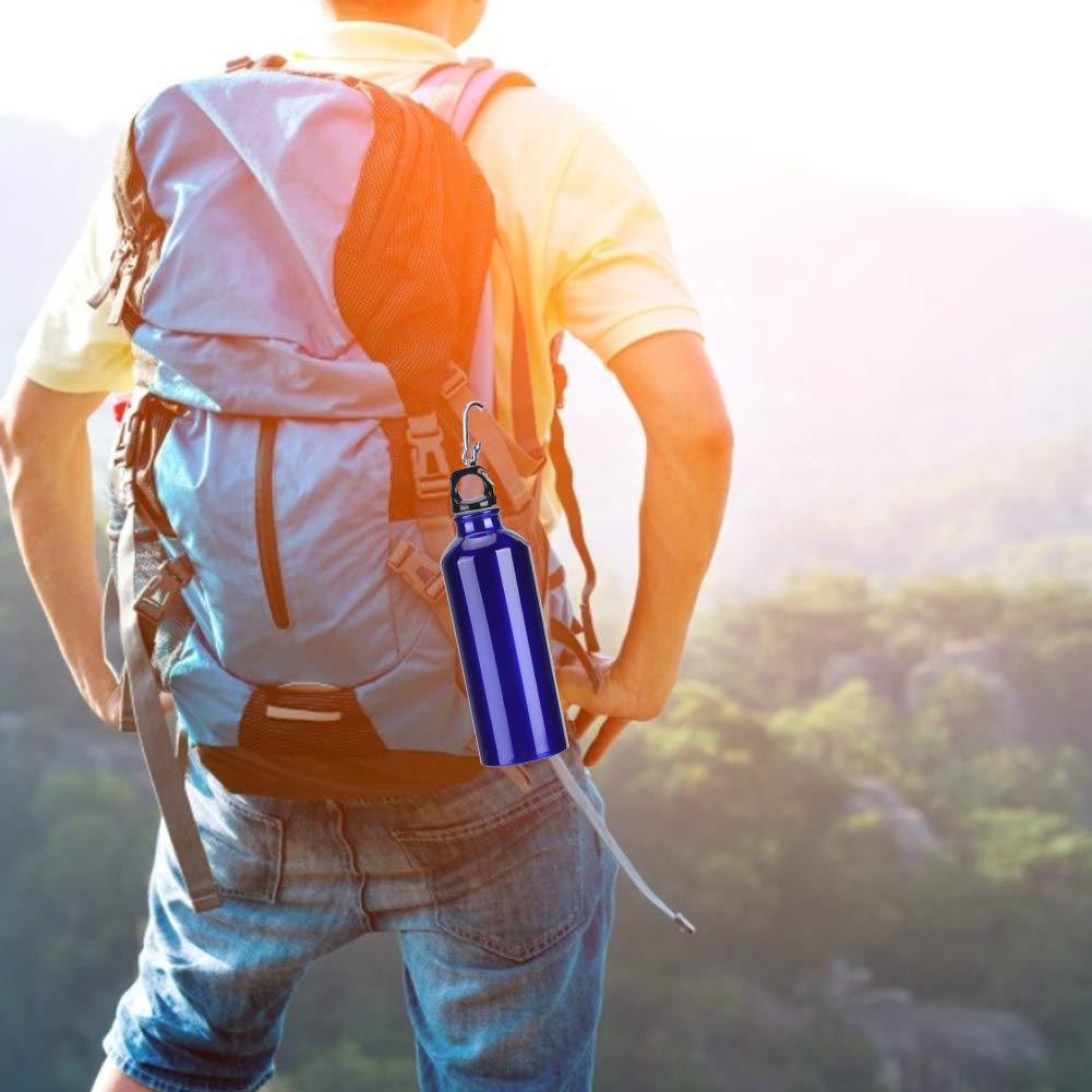 Restokki Water Bottle Cup, Large Capacity Sports Water Bottle, Lightweight Bottle for Gym Travel Camping Hiking Running Sport(Blue 750ml)