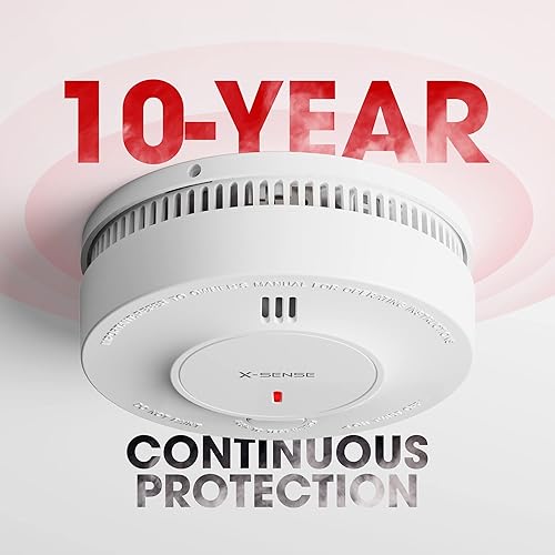 Miniatura 2 de X-Sense Detector de humo interconectado inalámbrico SD19-W (1 unidad) y alarma de monóxido de carbono interconectada inalámbrica XC01-WR (paquete de