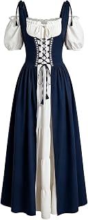 ABaoWedding Renaissance Costume Women Medieval Dress Renaissance Pirate Irish Ren Faire Dresses