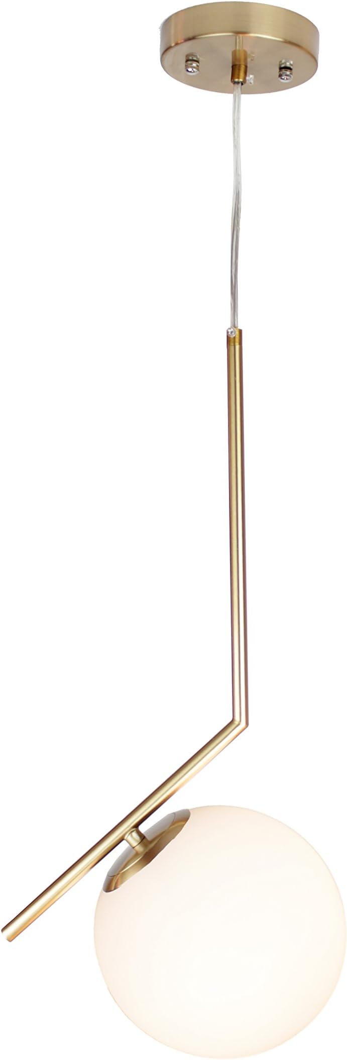 EQMCPB01 Mid Century Brass Pendant Light